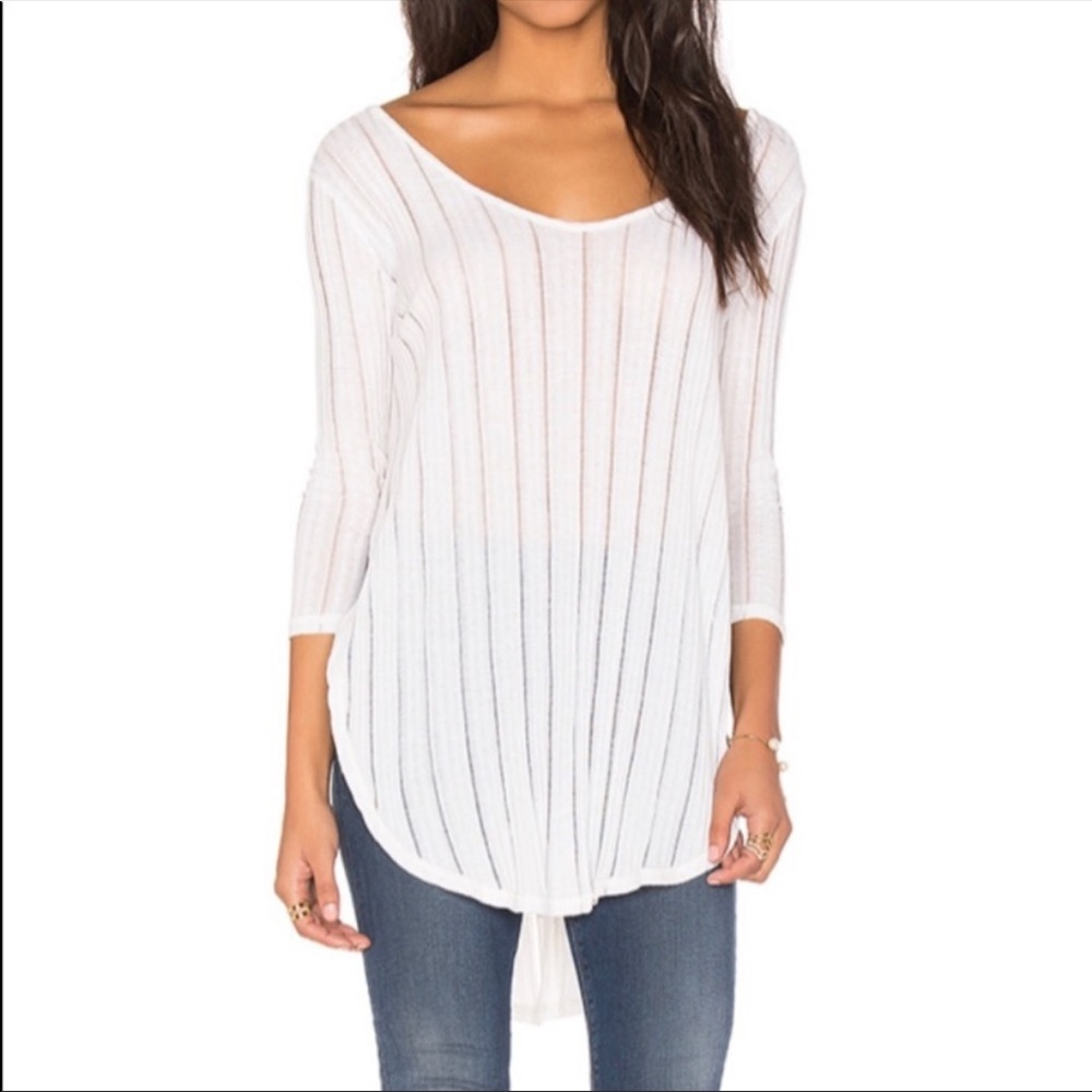 Free People Astoria Hacci Split Tunic Top